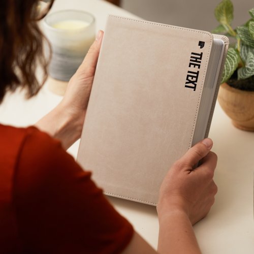The TEXT Bible: Uncover the message between God, humanity, and you (NET, Stone Leathersoft, Comfort Print)
