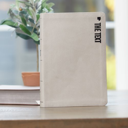 The TEXT Bible: Uncover the message between God, humanity, and you (NET, Stone Leathersoft, Comfort Print)