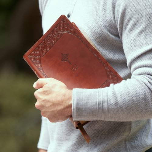 NABRE, New American Bible, Revised Edition, Catholic Bible, Large Print Edition, Leathersoft, Brown, Thumb Indexed, Comfort Print