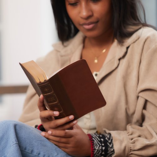 NKJV, Compact Bible, Maclaren Series, Leathersoft, Brown, Comfort Print