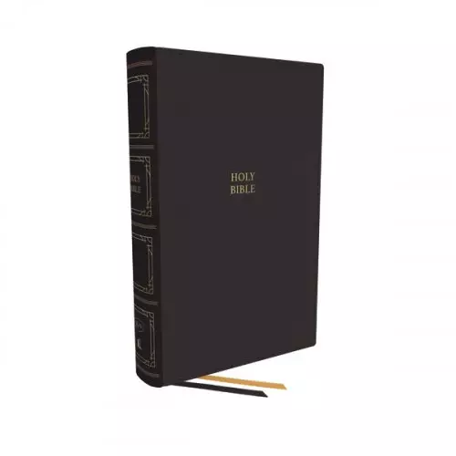 KJV Holy Bible: Paragraph-style Large Print Thinline with 43,000 Cross References, Black Leathersoft, Red Letter, Comfort Print (Thumb Indexed): King James Version