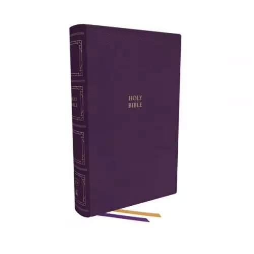 KJV Holy Bible: Paragraph-style Large Print Thinline with 43,000 Cross References, Purple Leathersoft, Red Letter, Comfort Print (Thumb Indexed): King James Version