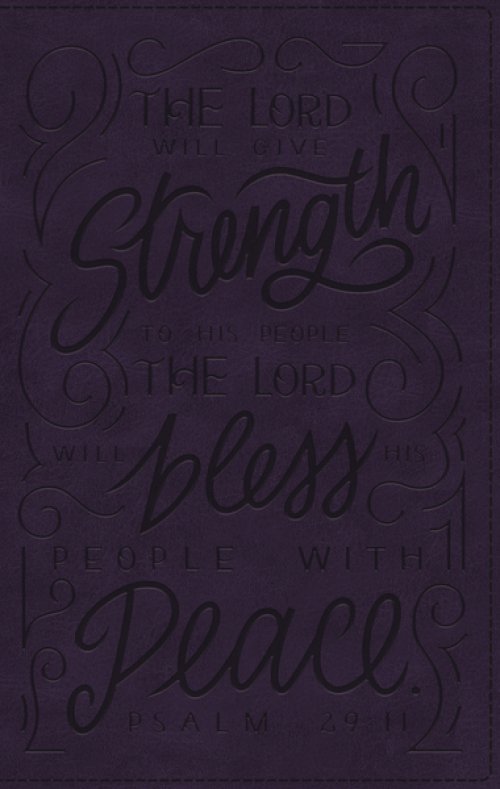 NKJV, Giant Print Center-Column Reference Bible, Verse Art Cover Collection, Leathersoft, Purple, Thumb Indexed, Red Letter, Comfort Print