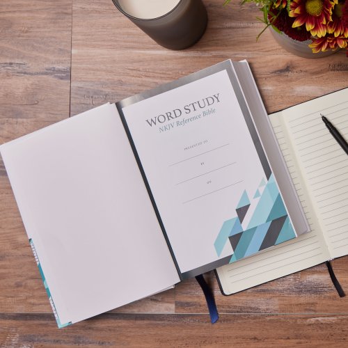 NKJV, Word Study Reference Bible, Leathersoft, Turquoise, Red Letter, Comfort Print