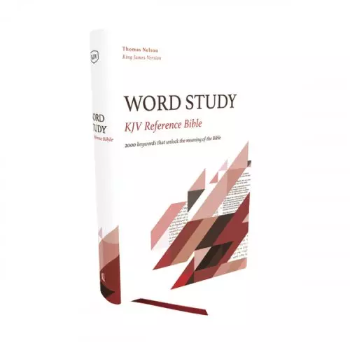 KJV, Word Study Reference Bible, Hardcover, Red Letter, Thumb Indexed, Comfort Print