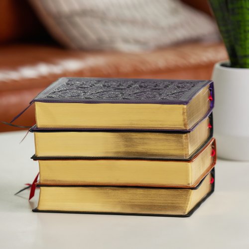 KJV, Wide-Margin Reference Bible, Sovereign Collection, Leathersoft, Purple, Red Letter, Comfort Print