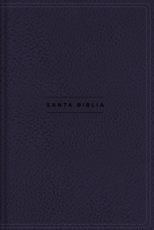 NVI, Santa Biblia, Revisión 2022, Una columna con referencias, Leathersoft, Navy, Palabras de Jesús en Rojo, Comfort Print