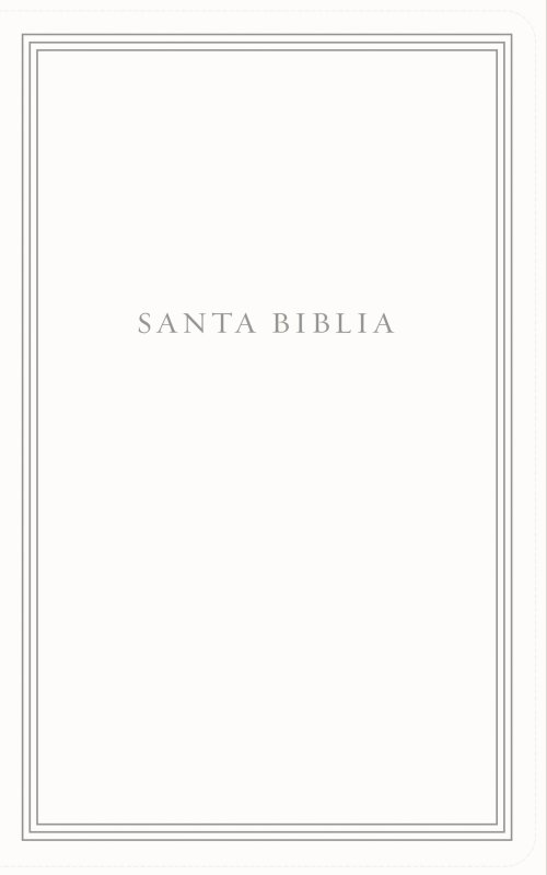 RVR60, Santa Biblia, Ultrafina, Letra Grande, Bodas, Bautismo, Presentación/Dedicación y Cumpleaños, Leathersoft, Blanco, Comfort Print