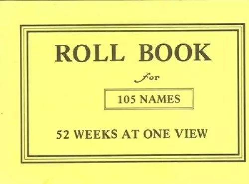 Sunday School Roll Book 105 Names (SS11)