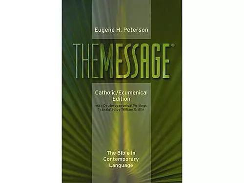 The Message Bible Catholic, Bible, Green, Paperback, Ecumenical, Deuteroncanonical Books