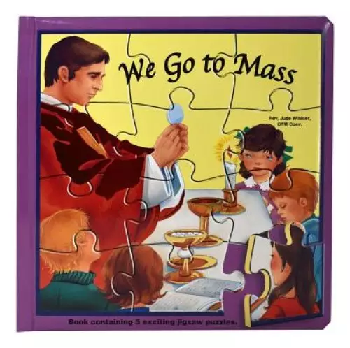 We Go to Mass (Puzzle Book): St. Joseph Puzzle Book: Book Contains 5 Exciting Jigsaw Puzzles