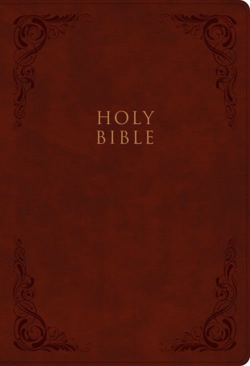 KJV Super Giant Print Reference Bible, Burgundy LeatherTouch, Indexed