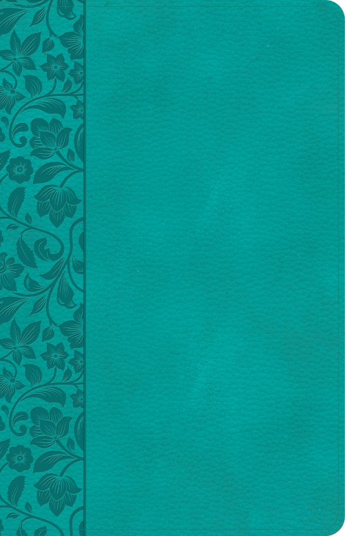 CSB Large Print Personal Size Reference Bible, Teal LeatherTouch