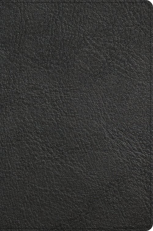 CSB Giant Print Reference Bible, Black Genuine Leather