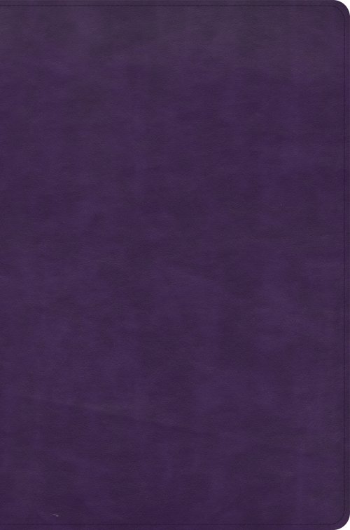 CSB Giant Print Reference Bible, Plum LeatherTouch, Indexed