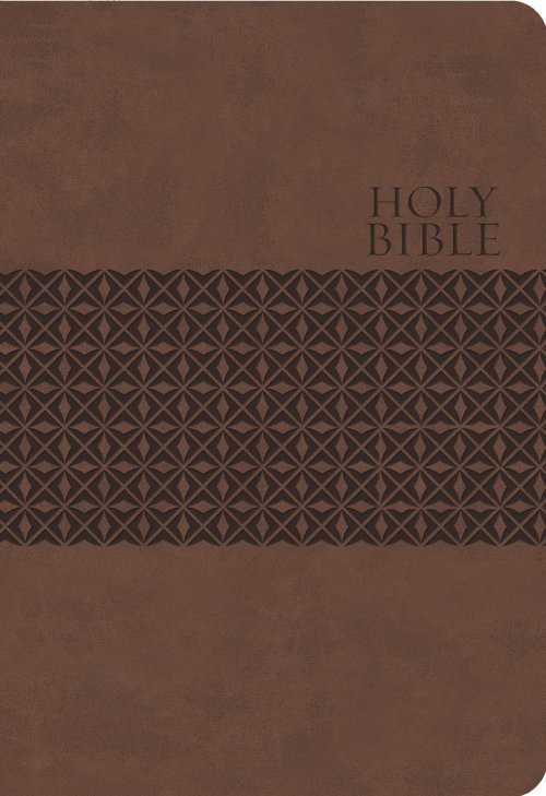 KJV Study Bible, Large Print, Leathersoft, Brown, Thumb Indexed, Red Letter: Second Edition (Nelson KJV Signature)