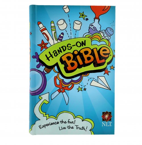 NLT Hands-On Bible Revised Edition, Blue, Hardback