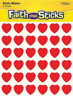 Miniature Red Heart Stickers