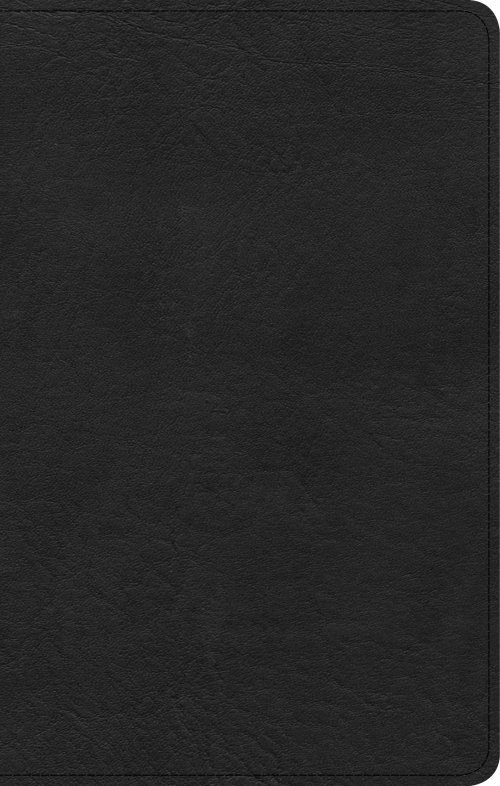 CSB Personal Size Bible, Black Genuine Leather