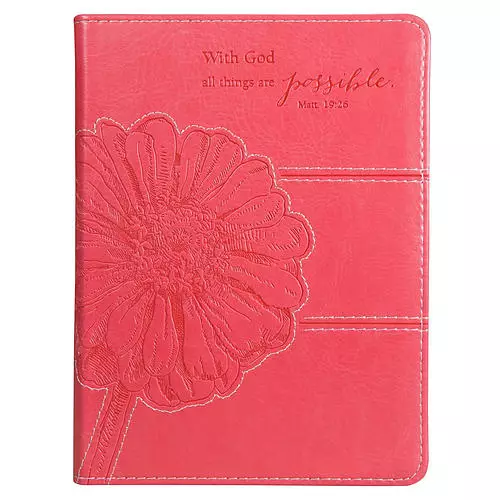 "All Things Are Possible" (Pink) Flexcover Journal