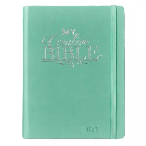 Teal Faux Leather Hardcover KJV My Creative Bible