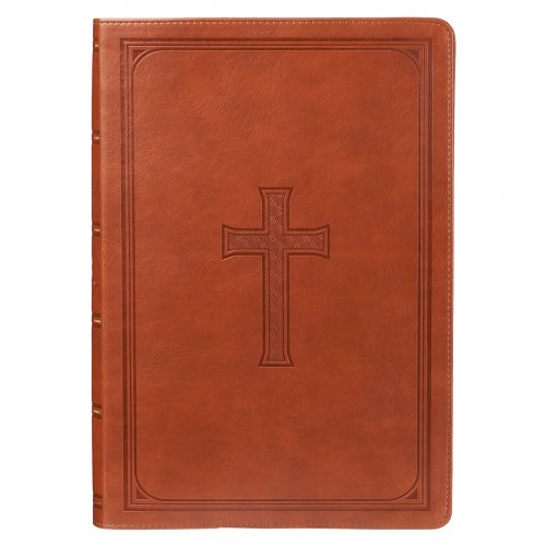 KJV Super Giant Print Lux-Leather Tan