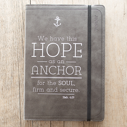 Journal-Hope Is An Anchor-Flexcover w/Elastic Closure