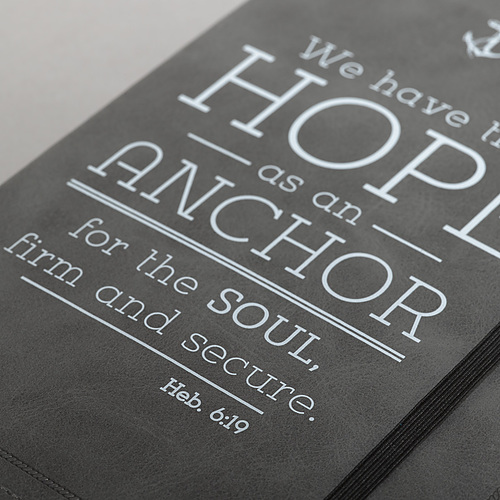 Journal-Hope Is An Anchor-Flexcover w/Elastic Closure