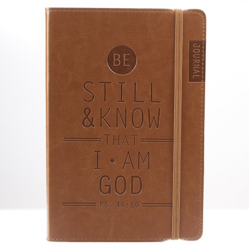 Be Still & Know Tan Flexcover Journal - Psalm 46:10