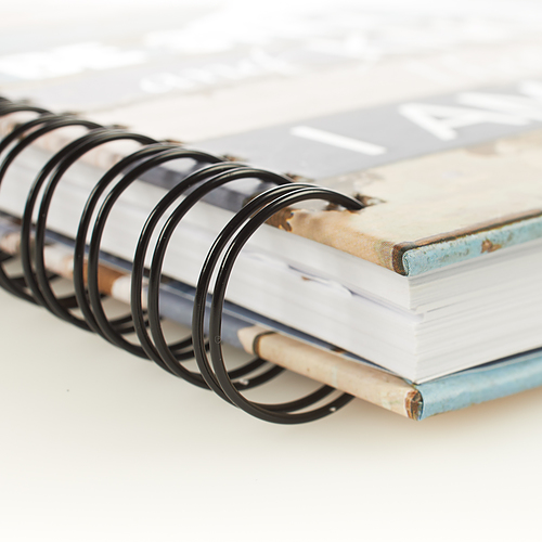 Journal Wirebound Cream/Blue Coastal Be Still Ps. 46:10