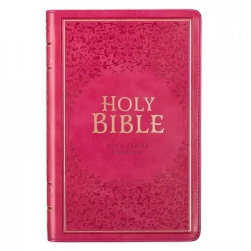 KJV Bible Deluxe Gift Faux Leather, Pink