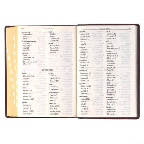 KJV Bible Giant Print Full-size Faux Leather, Dark Brown