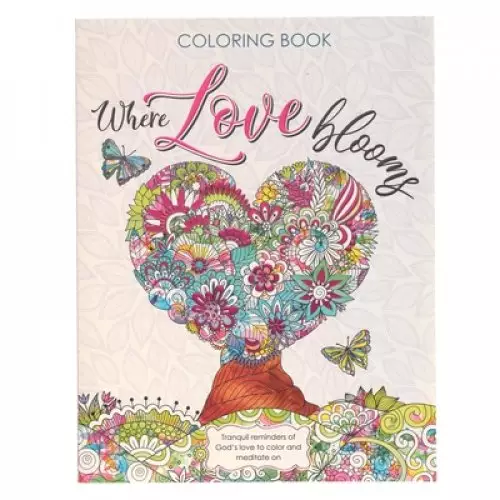 Coloring Book Where Love Blooms