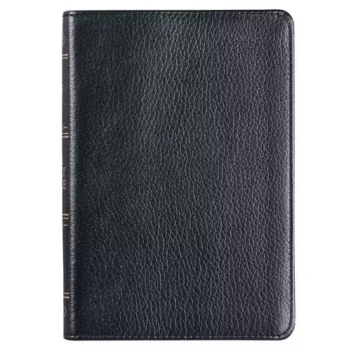 KJV Bible Compact Full-grain Leather, Black