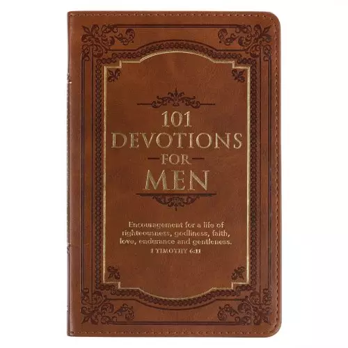 101 Devotions for Men Faux Leather