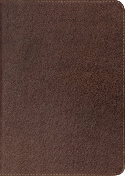 ESV Study Bible Cowhide Dark Brown, Illustrated, Maps, Study Guides, Articles, Concordance