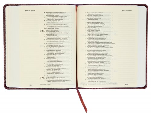 ESV Single Column Journaling Bible Chestnut Imitation Leather Wide Ruled Line Margins Ribbon Marker Thick Paper Sewn Binding