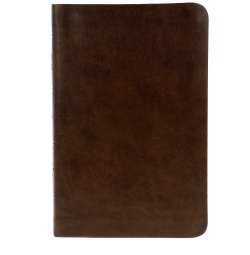 ESV Value Compact Bible, Brown, Imitation Leather, Double-Column Format, Smyth-Sewn Binding