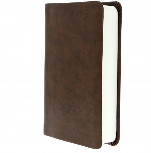 ESV Value Compact Bible, Brown, Imitation Leather, Double-Column Format, Smyth-Sewn Binding