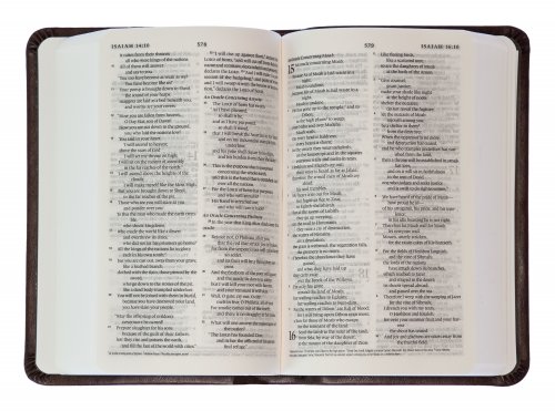 ESV Value Compact Bible, Brown, Imitation Leather, Double-Column Format, Smyth-Sewn Binding