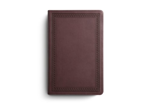 ESV Large Print Value Thinline Bible (TruTone, Mahogany, Border Design)