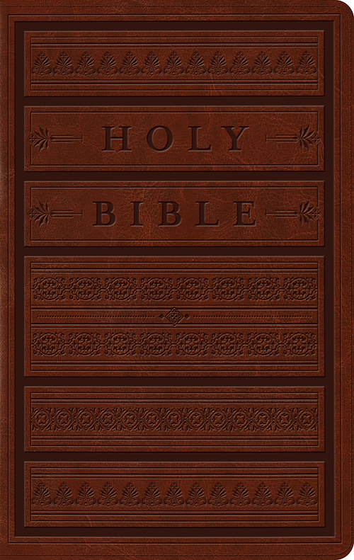 ESV Large Print Personal Size Bible (Trutone, Brown, Engrave