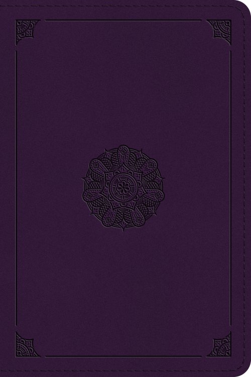 ESV Large Print Bible (TruTone, Lavender, Emblem Design)