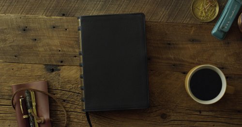 ESV Church History Study Bible (Genuine Leather Black)