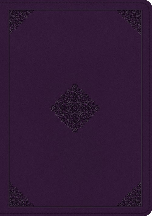 ESV Single Column Journaling Bible, Large Print (TruTone, Lavender, Ornament Design)