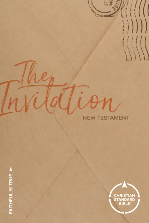 CSB The Invitation New Testament, Brown, Paperback, Outreach, Salvation Plan, Footnotes