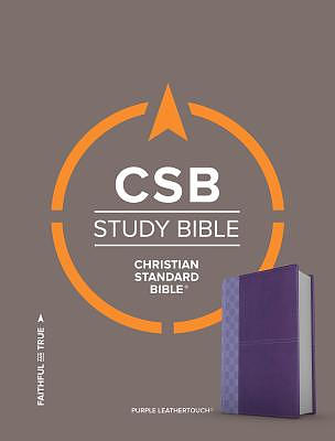 CSB Study Bible, Purple Leathertouch