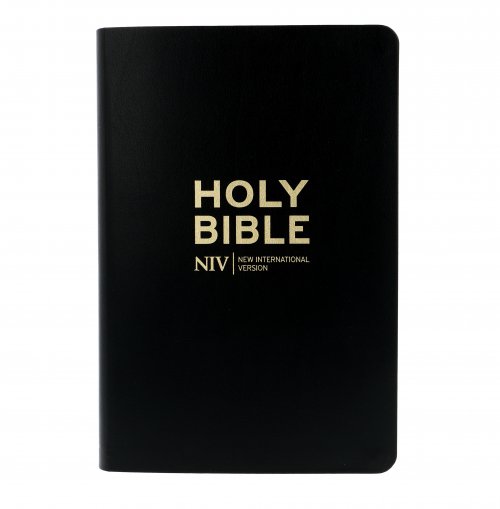NIV Popular Cross-Reference Bible, Black, Bonded Leather, Anglicised Text, Maps, Reading Plan, Timeline, Book Overviews, Guidance on Topics & Passages