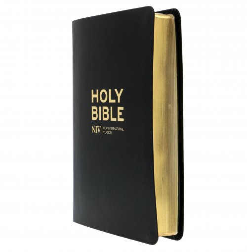 NIV Popular Cross-Reference Bible, Black, Bonded Leather, Anglicised Text, Maps, Reading Plan, Timeline, Book Overviews, Guidance on Topics & Passages