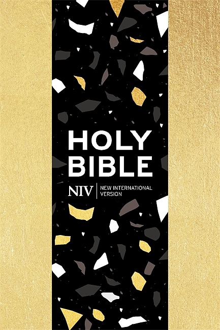NIV Pocket Bible, Gold, Paperback, Zip, Shortcuts to Key Passages, Ribbon Marker